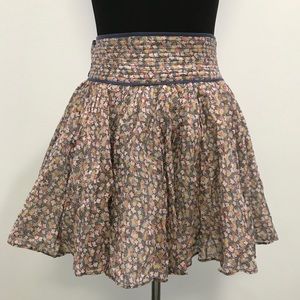 UO “Ecote” pink printed full skirt